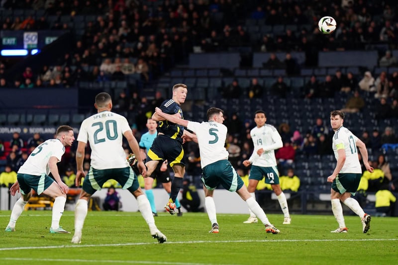 Lewis Ferguson came on in the first half and had some nice moments, adding more attacking threat to the team. Che Adams did not see much of the ball, Kenny McLean tried to raise the pace of the game, while Stuart Armstrong won his 50th cap. Lawrence Shankland missed two decent chances to rescue a draw.