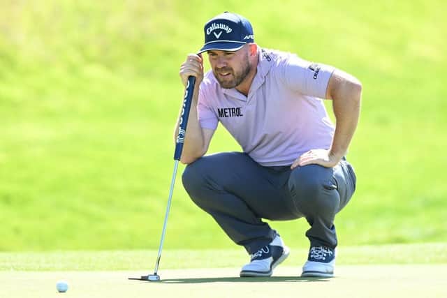 Richie Ramsay lines up his putt at Himmerland Golf & Spa Resort in Denmark. Picture: Octavio Passos/Getty Images.