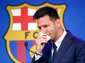 Messi was in tears as he left Barcelona.