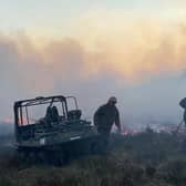 Gamekeepers putting out a wildfire in the Highlands (pic: Scottish Gamekeepers Association)