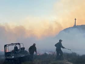 Gamekeepers putting out a wildfire in the Highlands (pic: Scottish Gamekeepers Association)