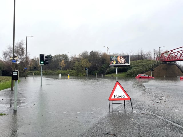 Traffic Scotland said there were reports of vehicles becoming stuck in standing water on the A90 Southbound between Laurencekirk and Brechin and the road was later closed southbound at Stracathro.
