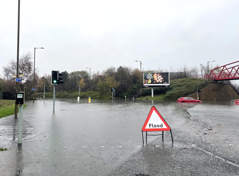 Traffic Scotland said there were reports of vehicles becoming stuck in standing water on the A90 Southbound between Laurencekirk and Brechin and the road was later closed southbound at Stracathro.