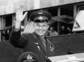 The first man to travel in space, Yuri Alekseyvich Gagarin arrives in London for a Russian trade fair (Picture: Douglas Miller/Getty Images)