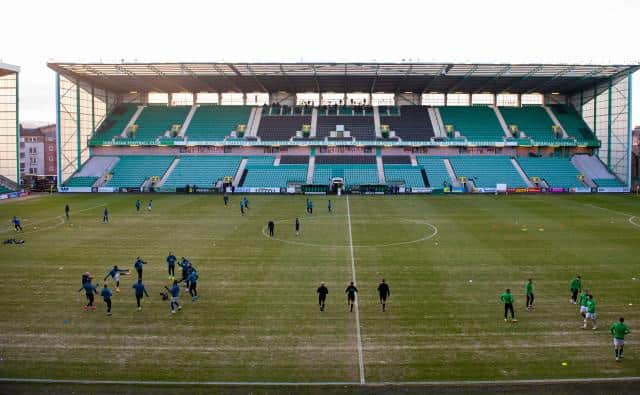 The Easter Road pitch before Hibs' last home match against Kilmarnock on January 16. (Photo by Paul Devlin / SNS Group)