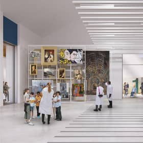 One of the proposed art stores at The Art Works complex which is due to be created in Granton by the National Galleries of Scotland.