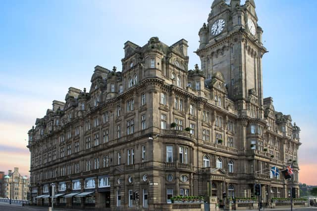 The Balmoral hotel on the corner of Princes Street and North Bridge is one of the most famous landmarks on Edinburgh's skyline.