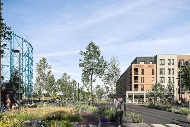 An artist’s impression of Cruden’s Granton Waterfront regeneration scheme in Edinburgh