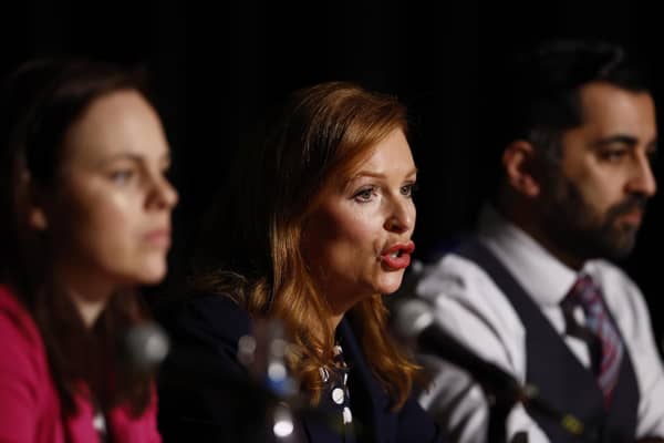 The leadership candidates - (from left to right) Kate Forbes, Ash Regan and Humza Yousaf. Picture: Getty Images