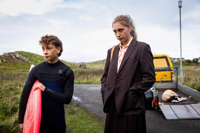 Louis McCartney and Ella Lily Hyland star in Silent Roar. Picture: Ali Tollervey