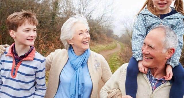Most grandparents help out with childcare.