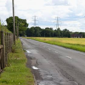 The fatal crash that left three dead was on the Moss Road, near Dunmore on Friday evening. Pic: Mark Ferguson