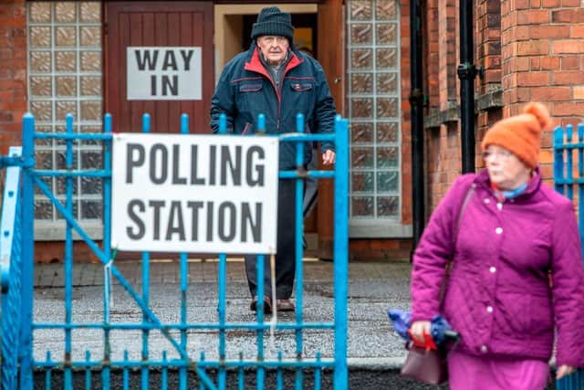 The Conservative Party had “no legal basis” to collect data from millions of UK voters, according to the head of the Information Commissioner’s Office (ICO). (Photo by PAUL FAITH/AFP via Getty Images)