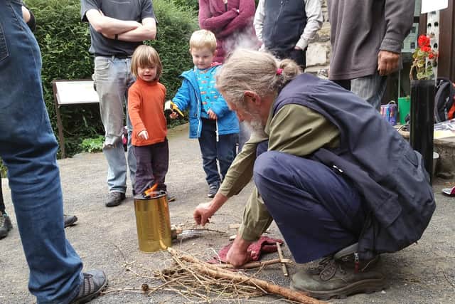 A rocket stoves workshop is one of the activities which has been held at Earthship Fife over the years.