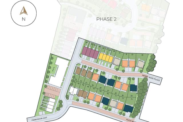 The planned access routes for the first phase of the Forthview development. Picture: Ambassador Homes