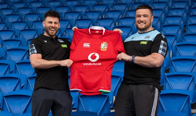 Glasgow Warriors' Lions, Ali Price and Zander Fagerson.