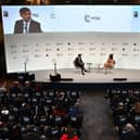 Prime Minister Rishi Sunak attends a Q and A session after speaking at the Munich Security Conference in Germany. The Prime Minister is due to meet with a number of world leaders while at the summit. He is also expected to meet European Commission president Ursula von der Leyen on the fringes to talk about a deal to fix the Northern Ireland Protocol. Picture date: Saturday February 18, 2023.