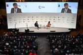 Prime Minister Rishi Sunak attends a Q and A session after speaking at the Munich Security Conference in Germany. The Prime Minister is due to meet with a number of world leaders while at the summit. He is also expected to meet European Commission president Ursula von der Leyen on the fringes to talk about a deal to fix the Northern Ireland Protocol. Picture date: Saturday February 18, 2023.