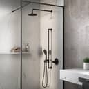 Sanctuary Bathrooms: Riobel Parabola Shower Kit with Overhead Shower