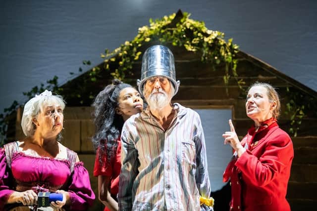 Left to right: Irene Macdougall, Nicole Sawyerr, Benny Young and Emily Winter in Don Quixote: Man of Clackmannanshire PIC: Tommy Ga-Ken Wan
