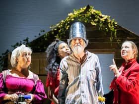 Left to right: Irene Macdougall, Nicole Sawyerr, Benny Young and Emily Winter in Don Quixote: Man of Clackmannanshire PIC: Tommy Ga-Ken Wan