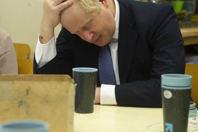 Prime Minister Boris Johnson will formally announce his resignation today. Photo: Tim Clarke/Daily Express/PA Wire.