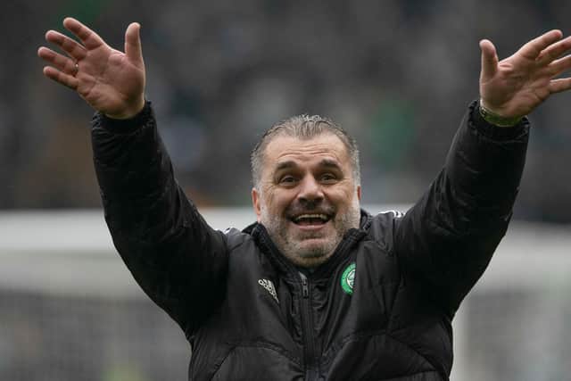 Celtic manager Ange Postecoglou has taken on a raft of duties not normally now the preserve of one individual at top level clubs but he hands the success that has ensued from being the principal decision-maker to those working alongside him behind the scenes. (Photo by Craig Williamson / SNS Group)