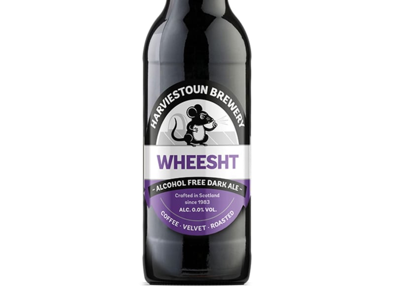 For those who think alcohol-free beer lacks in complexity, Harviestoun Brewery's Wheesht is a zero per cent dark ruby ale designed to prove them wrong. Named after the Scottish workd for 'quiet', it has "aromas of roasted chocolate, sweet biscuit and dried fruit".
