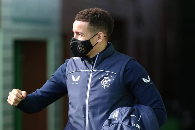 Rangers captain James Tavernier is back in training and manager Steven Gerrard will make a late decision on whether he returns to his side for the Scottish Cup tie against Celtic at Ibrox on Sunday. (Photo by Ian MacNicol/Getty Images)