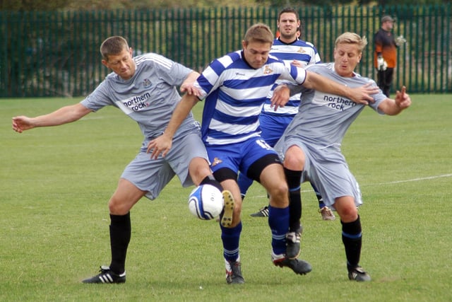 St Joseph's FC in their Sunday League days against Manton Club in March 2012.