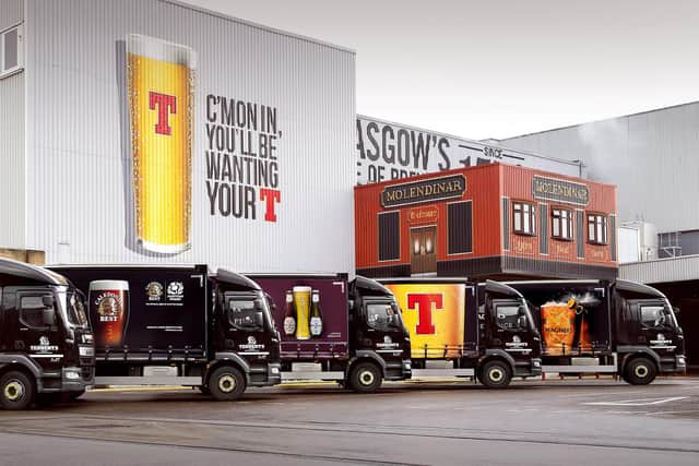 Tennent's, which is brewed at the Wellpark brewery in Glasgow, is Scotland's biggest selling lager brand. Picture: Andy Buchanan