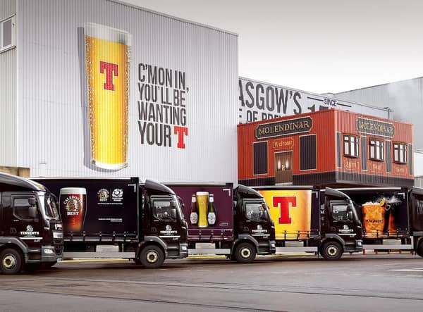 Tennent's, which is brewed at the Wellpark brewery in Glasgow, is Scotland's biggest selling lager brand. Picture: Andy Buchanan