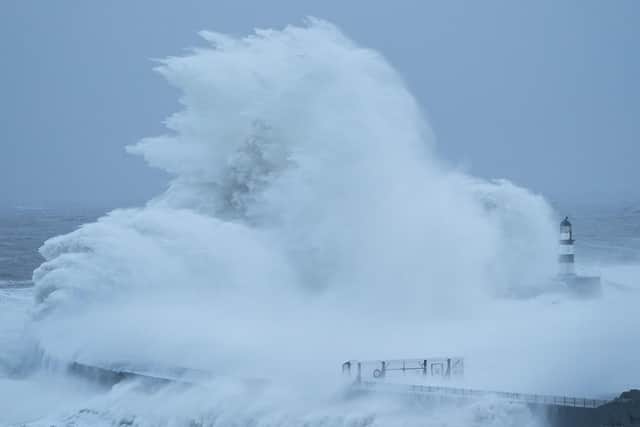 Storm Arwen's huge waves and high winds created life-threatening conditions (Picture: Ian Forsyth/Getty Images)