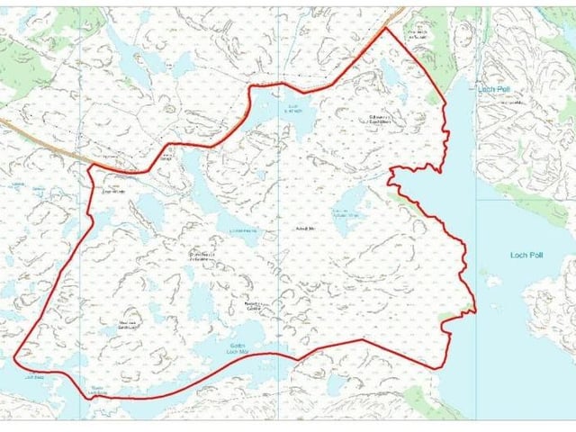 Map showing location and extent of estate.