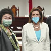 Nancy Pelosi became the highest-ranking American official in 25 years to visit the self-ruled island.