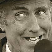 Jimmy Warnock at the mic