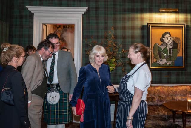 Artfarm Founders Manuela and Iwan Wirth, Artfarm CEO Ewan Venters, Her Majesty The Queen Consort, Angela Hartnett OBE