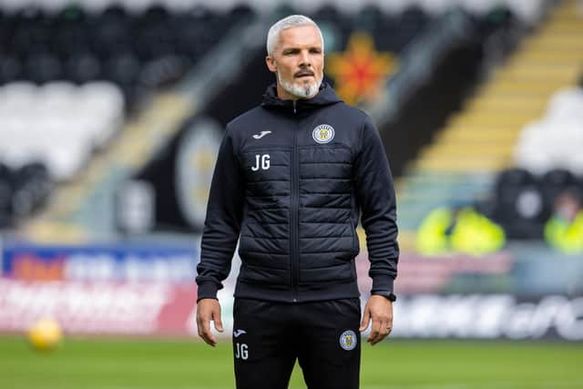 St Mirren manager Jim Goodwin has tested positive for Covid-19 and will miss the weekend clash with Celtic (Photo by Alan Harvey / SNS Group)
