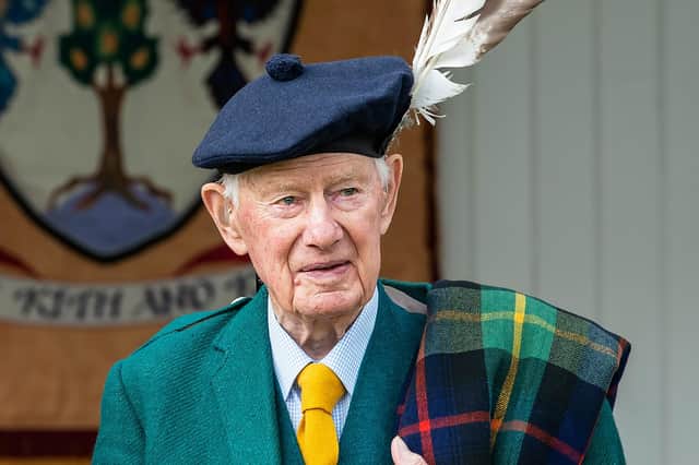 Captain Alwyne Farquharson, chief of Clan Farquharson, has died aged 102. PIC: Steven Rennie Photography.