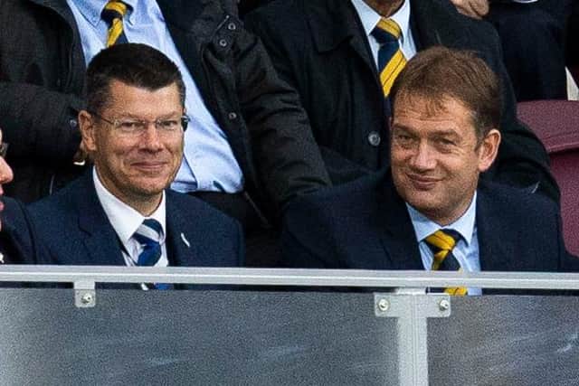 SPFL chief executive Neil Doncaster and SFA counterpart Ian Maxwell.