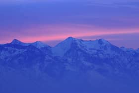 'Purple mountain majesty': The Wasatch mountains near Salt Lake City, Utah (Picture: Matthew Stockman/Getty Images)