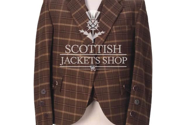 Brown Plaid Wool Crail Jacket