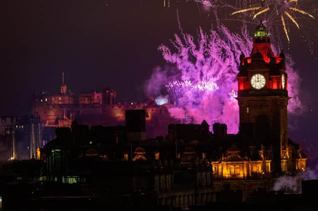 Edinburgh Hogmanay celebrations last year after the First Minister announced today it is not expected that there will be an easing of lockdown restrictions for this year's celebrations (Photo: Ian Georgeson).