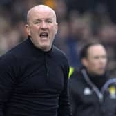 Livingston manager David Martindale was sent off late during the 4-1 defeat by Hibs.