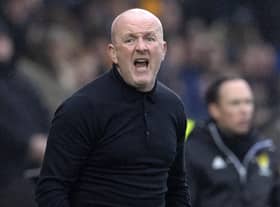 Livingston manager David Martindale was sent off late during the 4-1 defeat by Hibs.