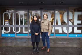 From left: Yasmin Sulaiman of CodeBase and Nicola Anderson of FinTech Scotland. Picture: Eilidh Haig.