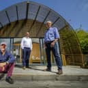 From left: Andy Hadden, founder of Tartan Leisure with Ross and Archie Hunter of Armadilla. Picture: Mike Wilkinson.