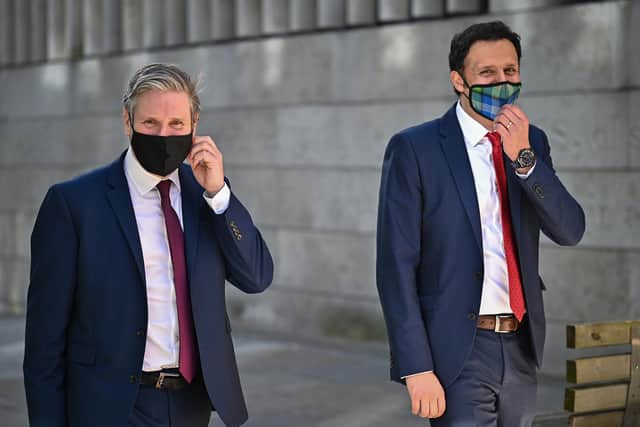 Labour leader Keir Starmer (left) and Scottish Labour Leader Anas Sarwar have said Nicola Sturgeon should resign if she is found to have breached the ministerial code.