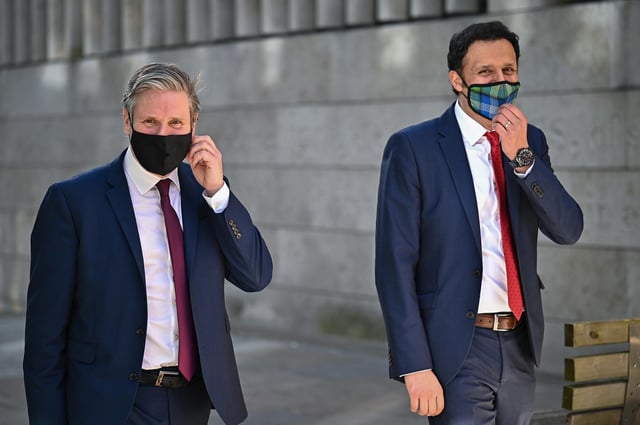 Labour leader Keir Starmer (left) and Scottish Labour Leader Anas Sarwar have said Nicola Sturgeon should resign if she is found to have breached the ministerial code.