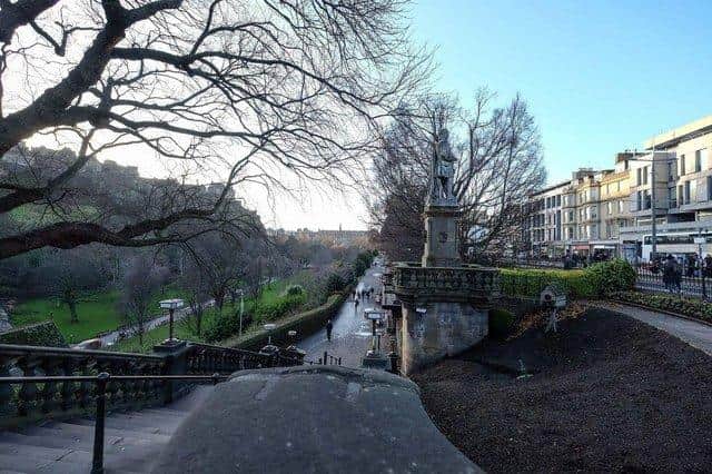 Edinburgh's Princes Street Gardens.